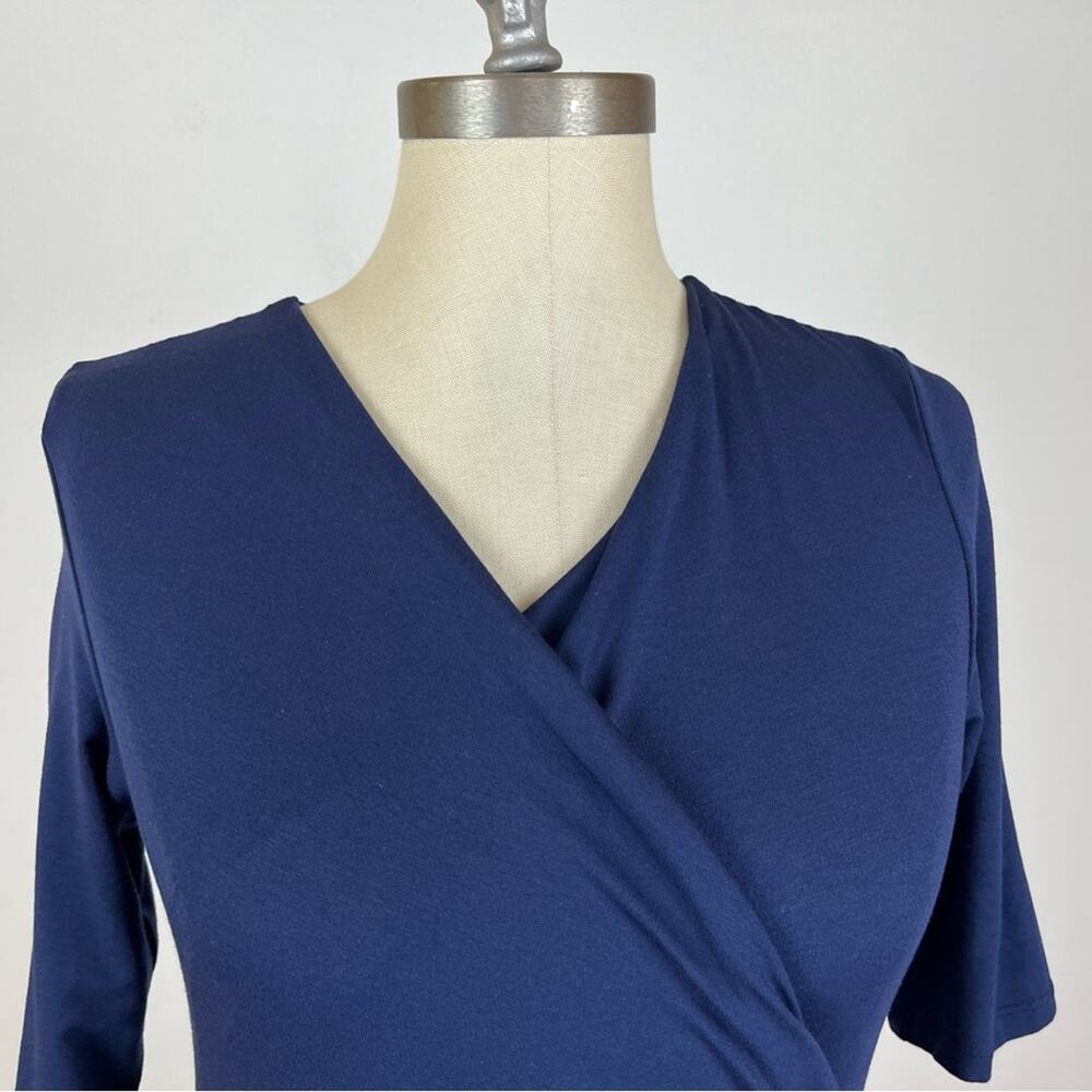 Pure Collection Blue Ruched Top - Picture 3 of 9